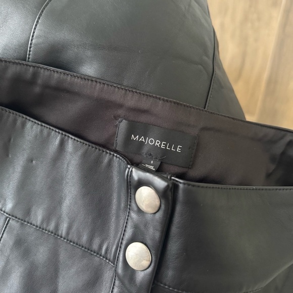 MAJORELLE Faux Leather Halsey Midi Pencil Skirt - Picture 4 of 4